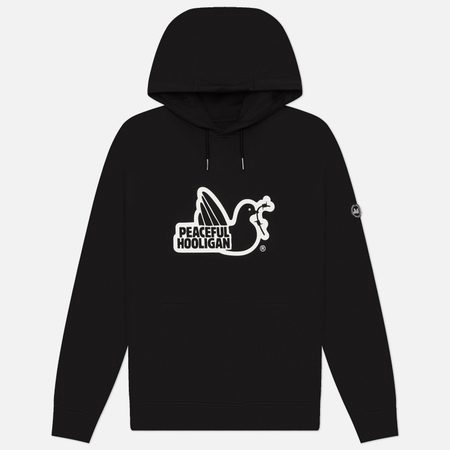 Мужская толстовка Peaceful Hooligan Classic Outline Hoodie, цвет чёрный