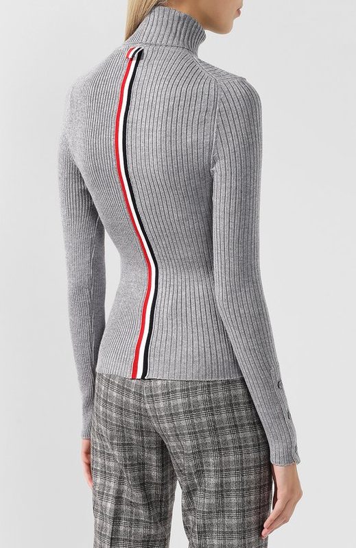 Однотонная шерстяная водолазка Thom Browne 4