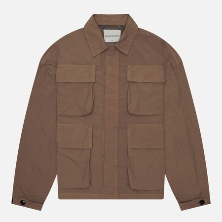 Мужская рубашка MKI MIYUKI ZOKU Garment Dye Box Overshirt, цвет коричневый