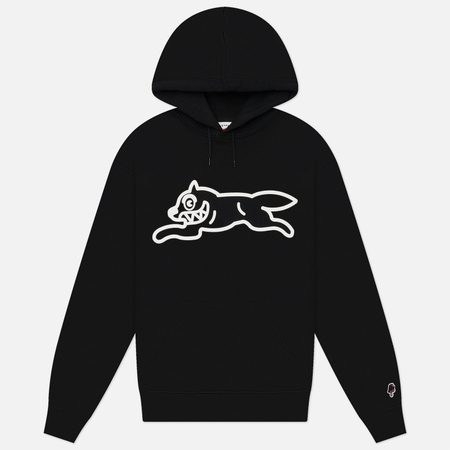 Мужская толстовка ICECREAM Running Dog Popover Hoodie, цвет чёрный