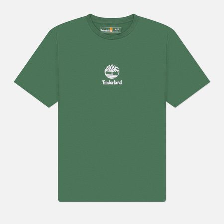 Мужская футболка Timberland Stack Logo, цвет зелёный