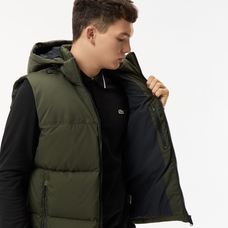 Мужской жилет Lacoste с капюшоном 4