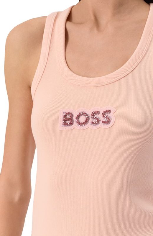 Хлопковая майка BOSS Orange 5
