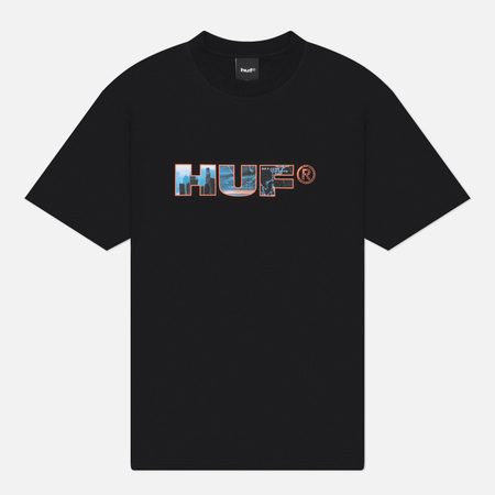 Мужская футболка HUF Flight Path, цвет чёрный