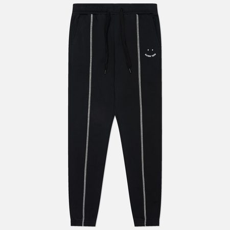 Мужские брюки Paul Smith PS Happy Embroidered, цвет чёрный