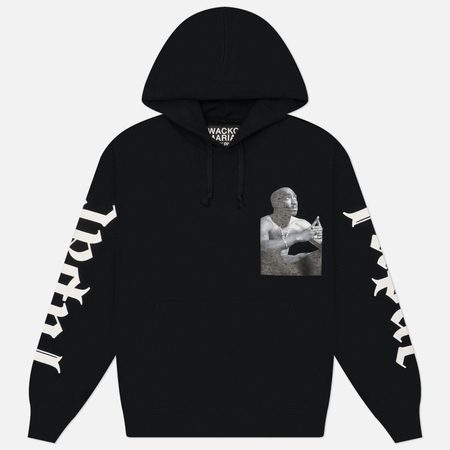 Мужская толстовка WACKO MARIA Tupac Heavy Weight Pullover Hoodie Type 1, цвет чёрный