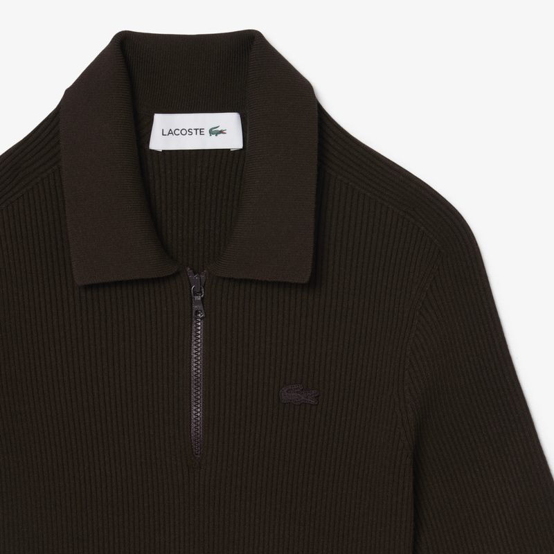 Плиссированное платье Lacoste с воротником-поло 5
