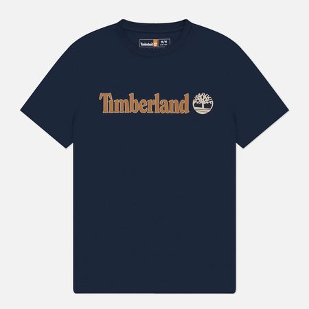 Мужская футболка Timberland Kennebec River Linear Logo, цвет синий