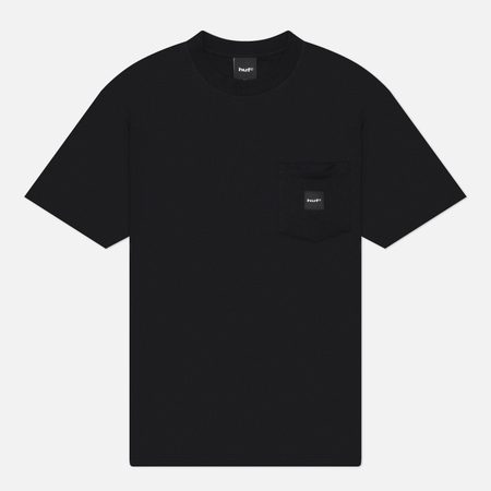 Мужская футболка HUF Box Logo Pocket, цвет чёрный