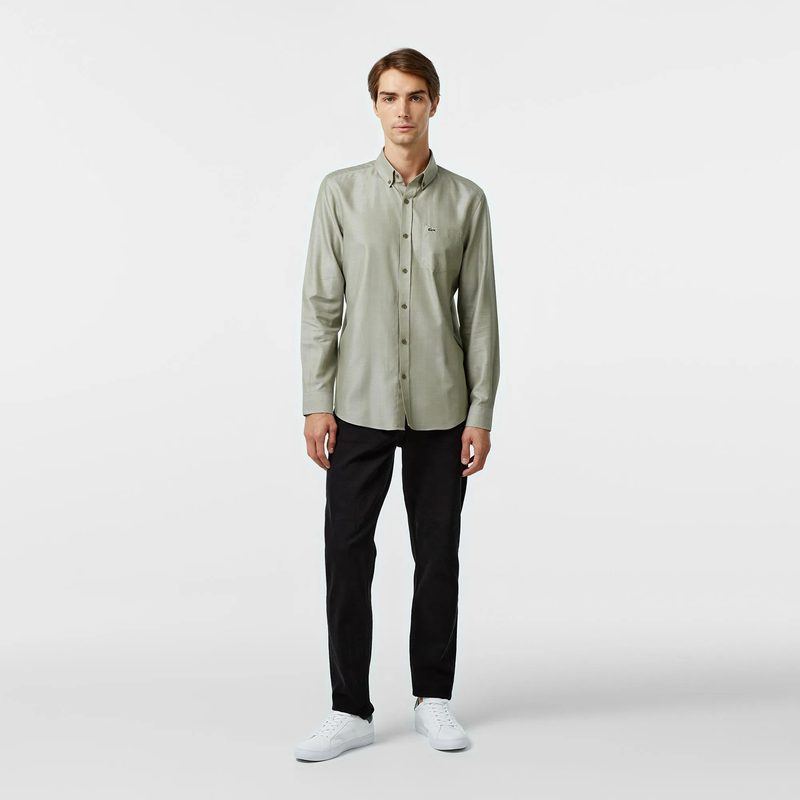 Мужская рубашка Lacoste приталенного кроя 4
