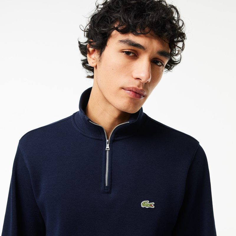 Мужская толстовка Lacoste на молнии с высоким воротом 3