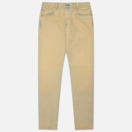 Мужские джинсы Edwin Regular Tapered Kaihara Dark Pure Indigo Rainbow Selvage 13.5 Oz, цвет бежевый