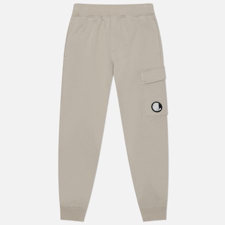 Мужские брюки C.P. Company Diagonal Raised Fleece Lens Regular Fit, цвет серый