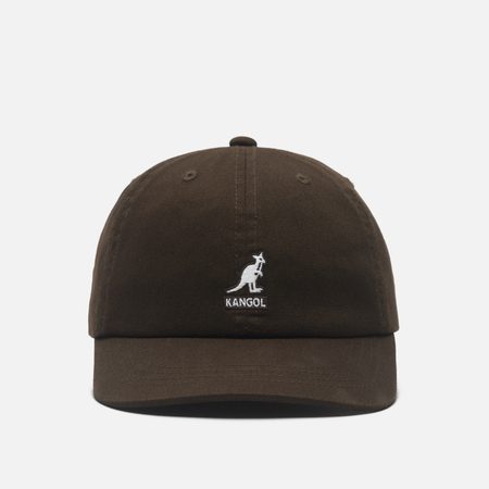 Кепка Kangol Washed, цвет коричневый