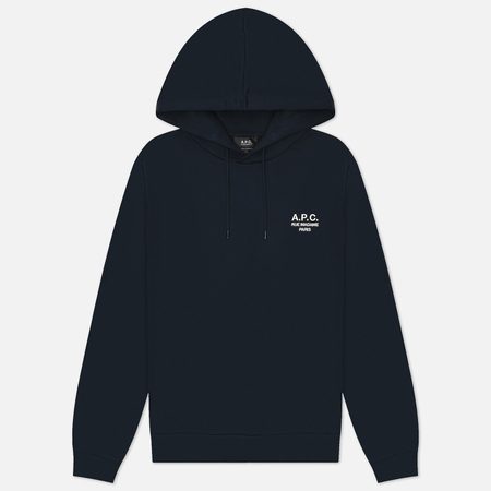 Мужская толстовка A.P.C. Standard Rue Madame Hoodie GOTS, цвет синий