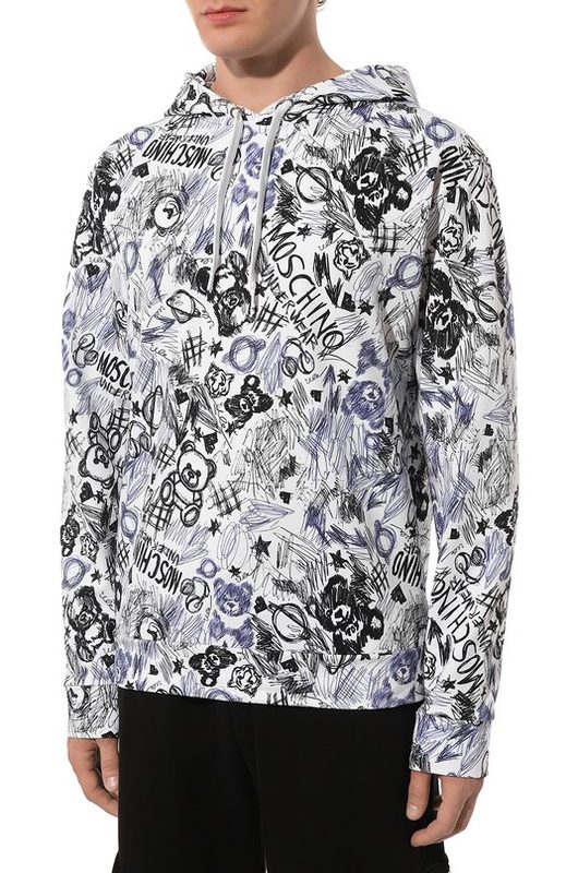 Хлопковое худи Moschino 3