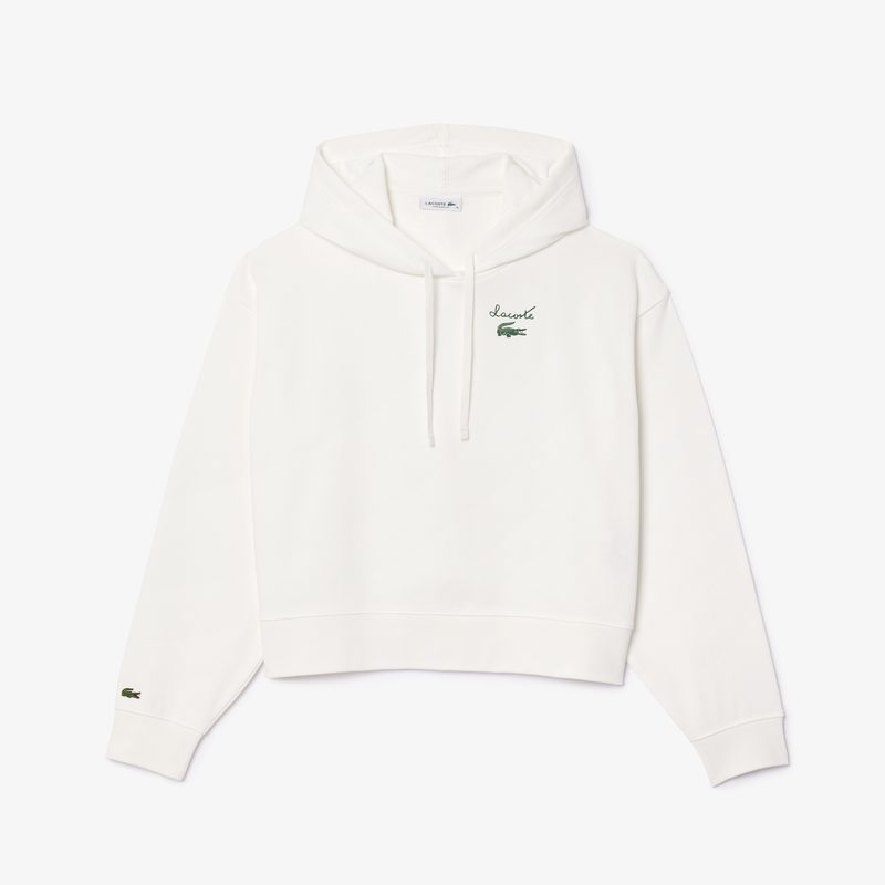 Женская флисовая толстовка Lacoste оверсайз 5
