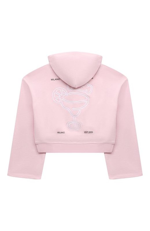 Укороченное худи из хлопка MSGM kids 2