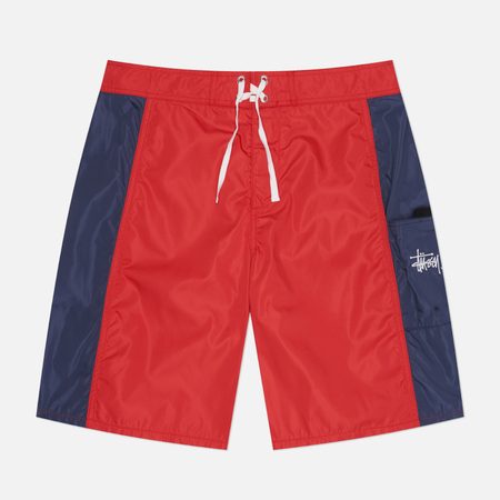 Мужские шорты Stussy Panelled Board, цвет красный