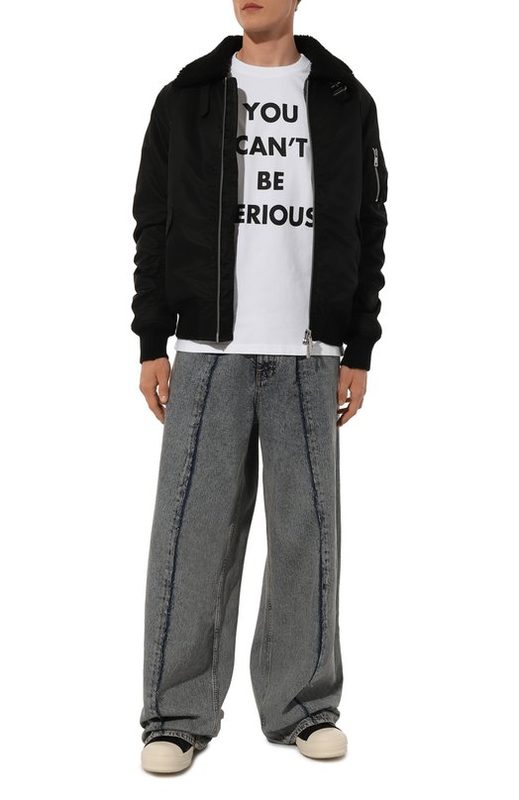 Хлопковая футболка Moschino 2