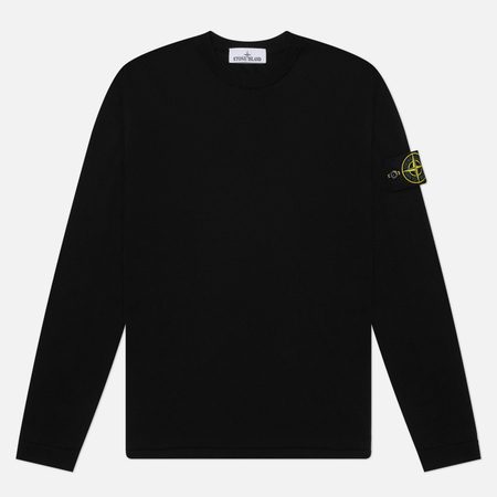 Мужской свитер Stone Island Light Raw Hand Organic Cotton Regular, цвет чёрный