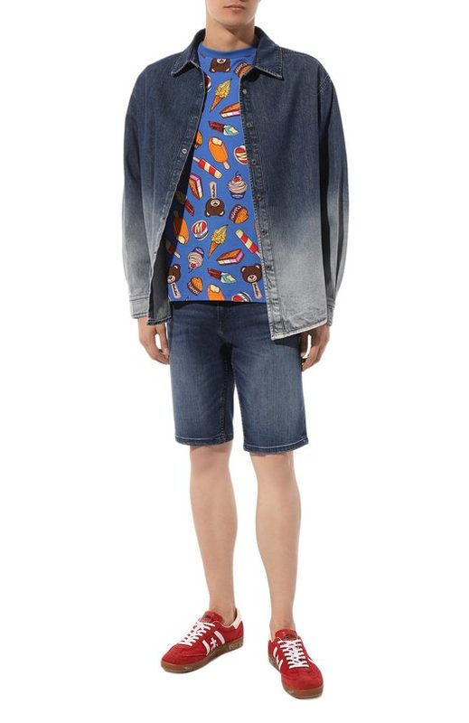 Хлопковая футболка Moschino 2