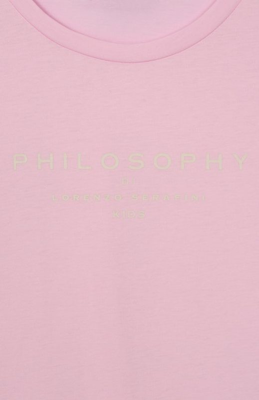 Хлопковая футболка Philosophy di Lorenzo Serafini Kids 3