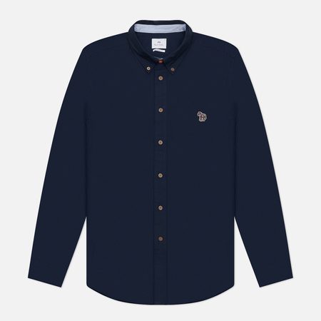 Мужская рубашка Paul Smith Zebra Logo Tailored Fit, цвет синий