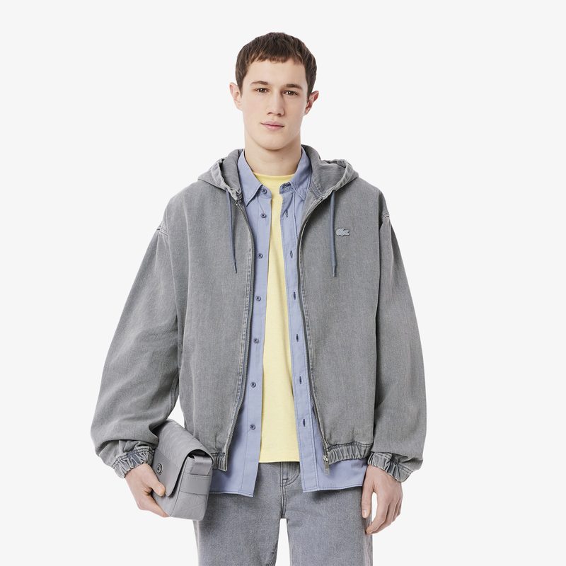 Мужская джинсовая куртка Lacoste из органического хлопка