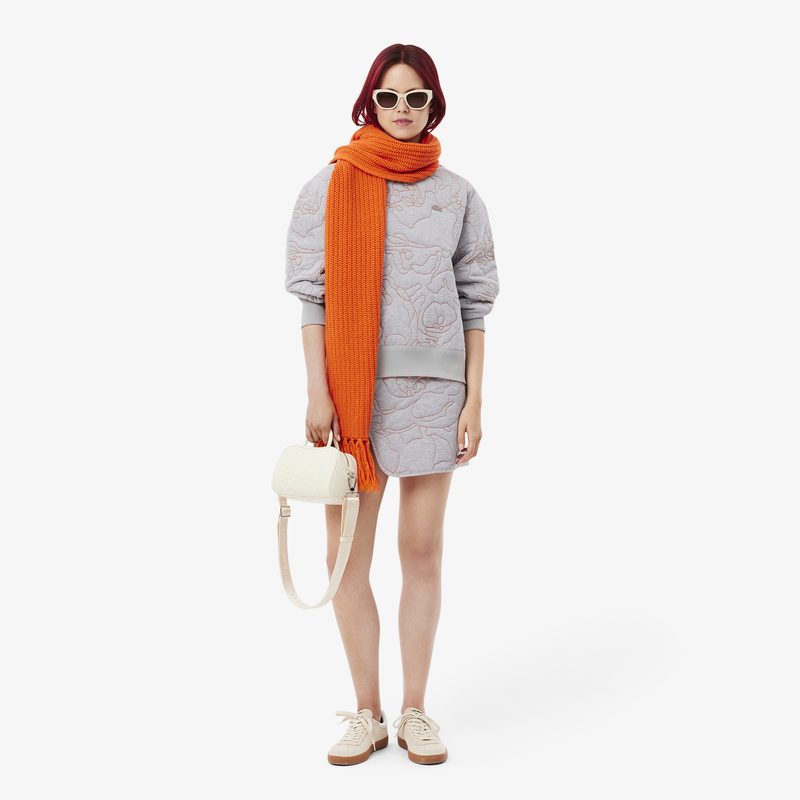 Женская двусторонняя толстовка Lacoste с вышивкой 4