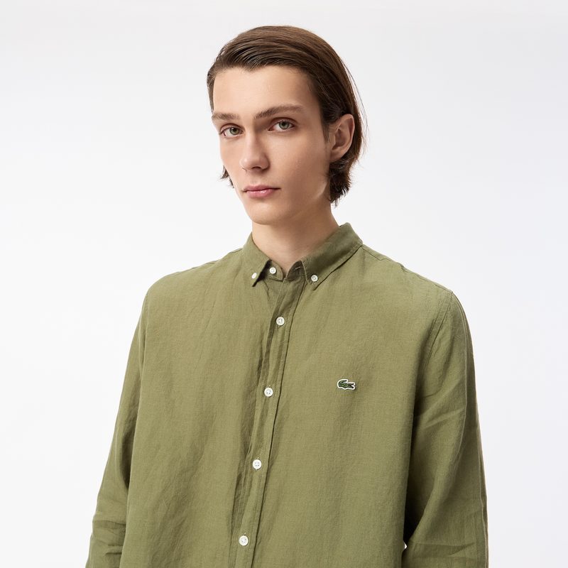 Мужская льняная рубашка Lacoste 3