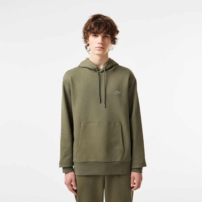 Мужская толстовка - худи Lacoste классического кроя из органического хлопка