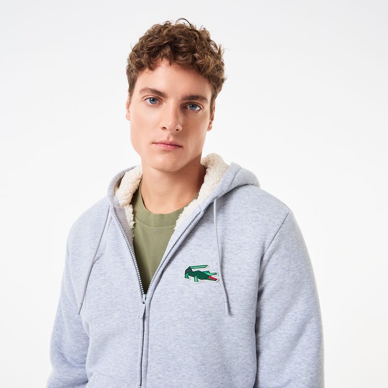 Мужская утеплённая толстовка Lacoste на молнии 3