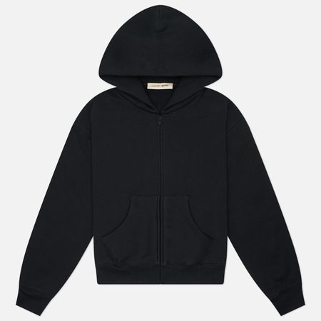 Женская толстовка Fear of God ESSENTIALS Classic Full-Zip Hoodie, цвет чёрный