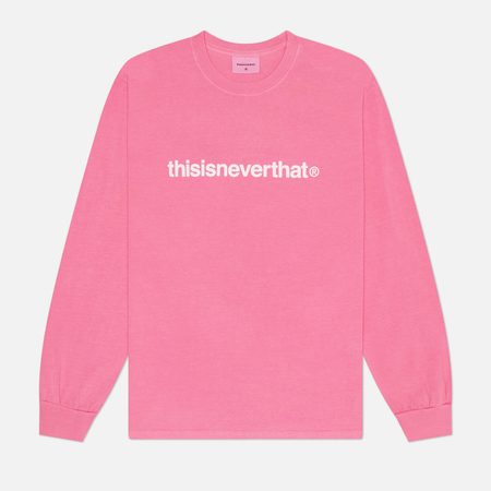 Мужской лонгслив thisisneverthat T-Logo, цвет розовый