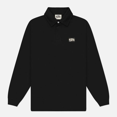 Мужской лонгслив Billionaire Boys Club Woven Patch Arch Logo Rugby, цвет чёрный