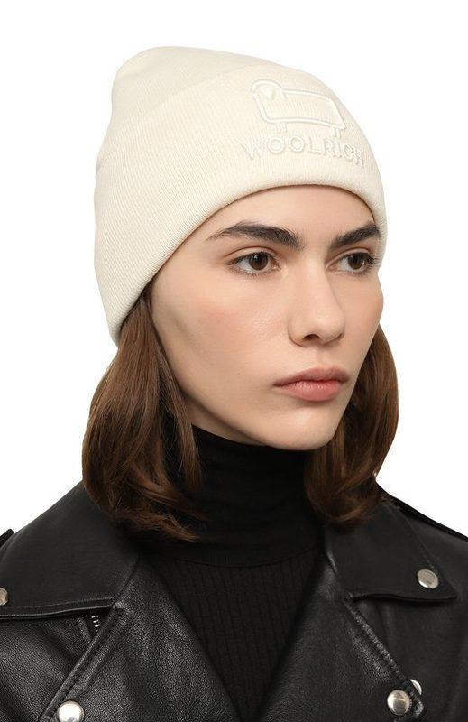 Шапка из хлопка и шерсти Woolrich 2
