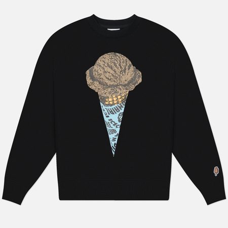 Мужская толстовка ICECREAM Cone Crewneck, цвет чёрный