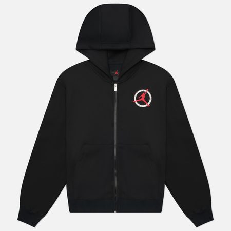 Мужская толстовка Jordan Flight Club Fleece Full-Zip Hoodie, цвет чёрный