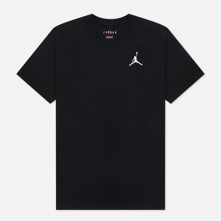 Мужская футболка Jordan Jumpman Embroidered Crew, цвет чёрный