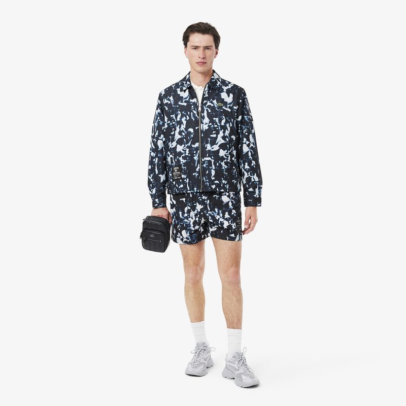Мужская водоотталкивающая ветровка Lacoste с принтом 4
