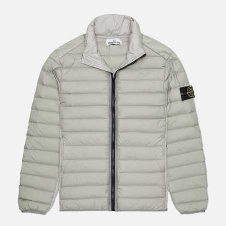 Мужской пуховик Stone Island Loom Woven Chambers Down-TC, цвет серый