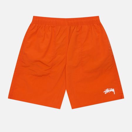 Мужские шорты Stussy Water Stock, цвет оранжевый