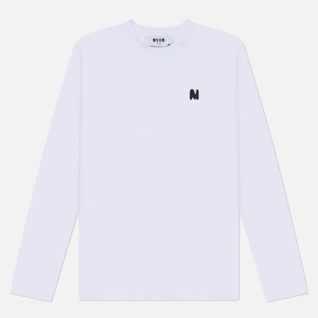 Женский лонгслив MSGM The M Wave, цвет белый