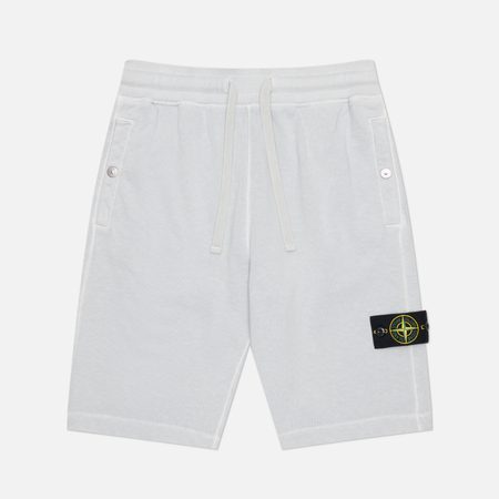Мужские шорты Stone Island Malfile Fleece Old Treatment Regular, цвет голубой