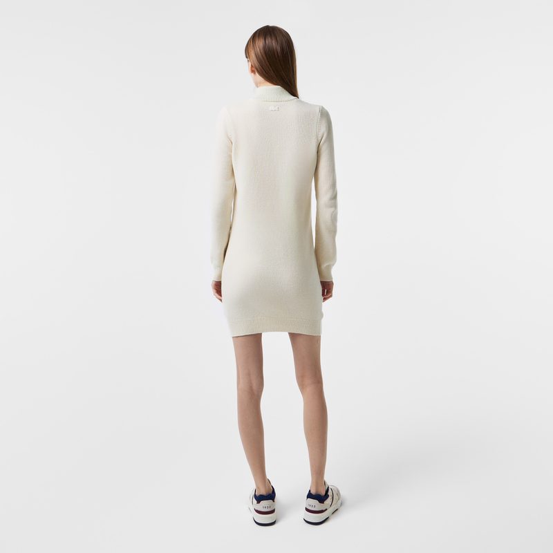 Женское платье Lacoste с высоким воротом на молнии 2