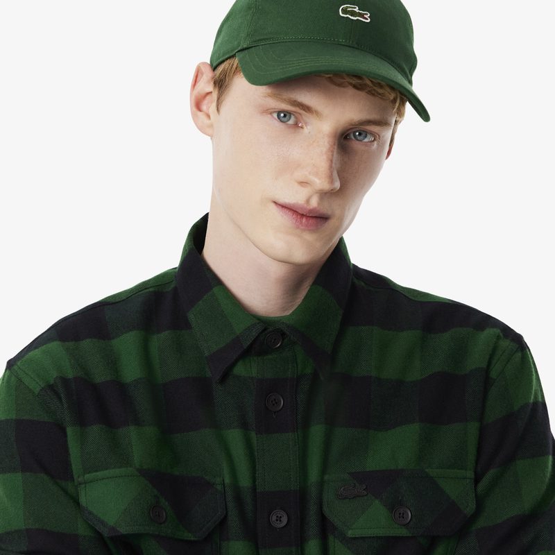 Мужская фланелевая утепленная рубашка Lacoste оверсайз 3