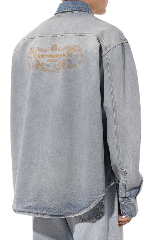 Джинсовая рубашка VETEMENTS 4