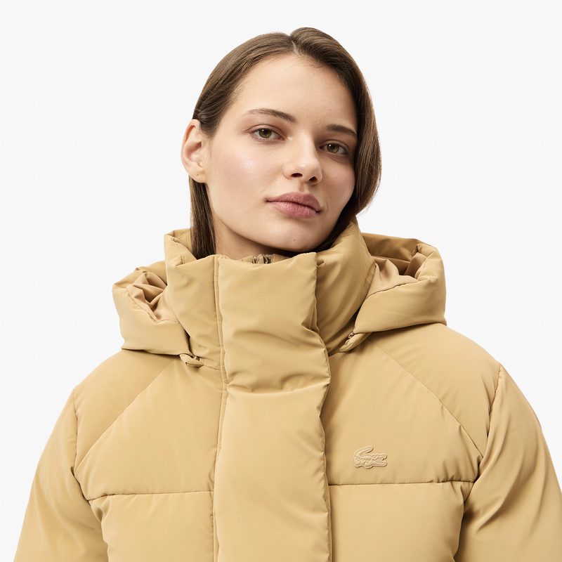 Женская укороченная куртка Lacoste с капюшоном 3