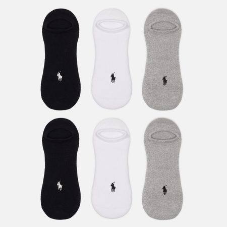 Комплект носков Polo Ralph Lauren Performance High-Cut Liner 6-Pack, цвет комбинированный
